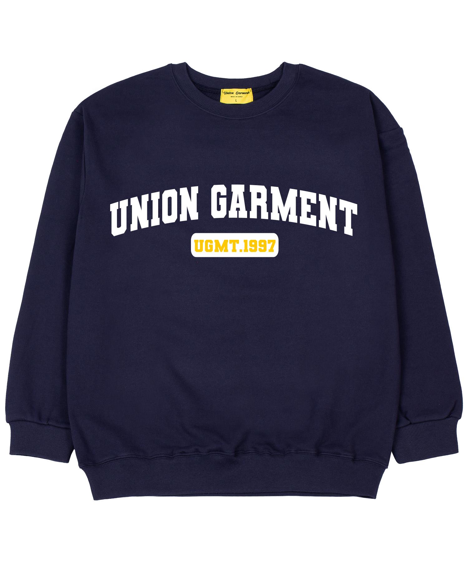 Union Garments Худи с капюшоном Union Garments Из махровой ткани Свободного кроя Темно-синий Xl
