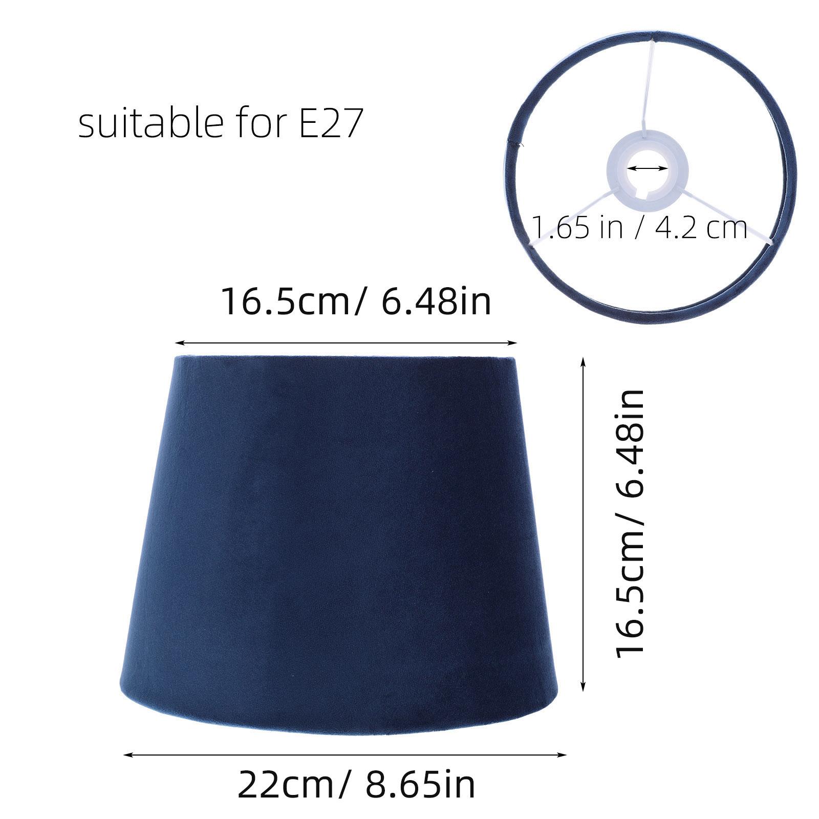 

Vintage Style Lampshade Made of Cloth and Iron for Table Lamp Floor Lamp Soften Light Home Decorative Lighting Fixture синій