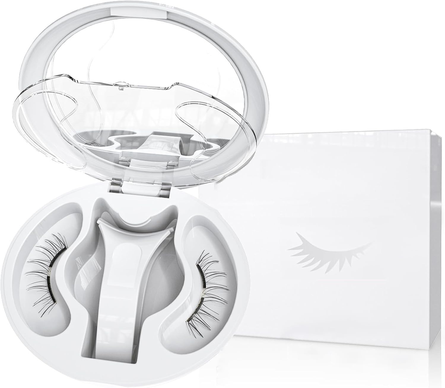 New Enhanced False No Glue Eyelash Integrated Magnetic Eye Natural Eyelash Strong Waterproof No Eyeliner Natural Comes with Dedicated Case 2026