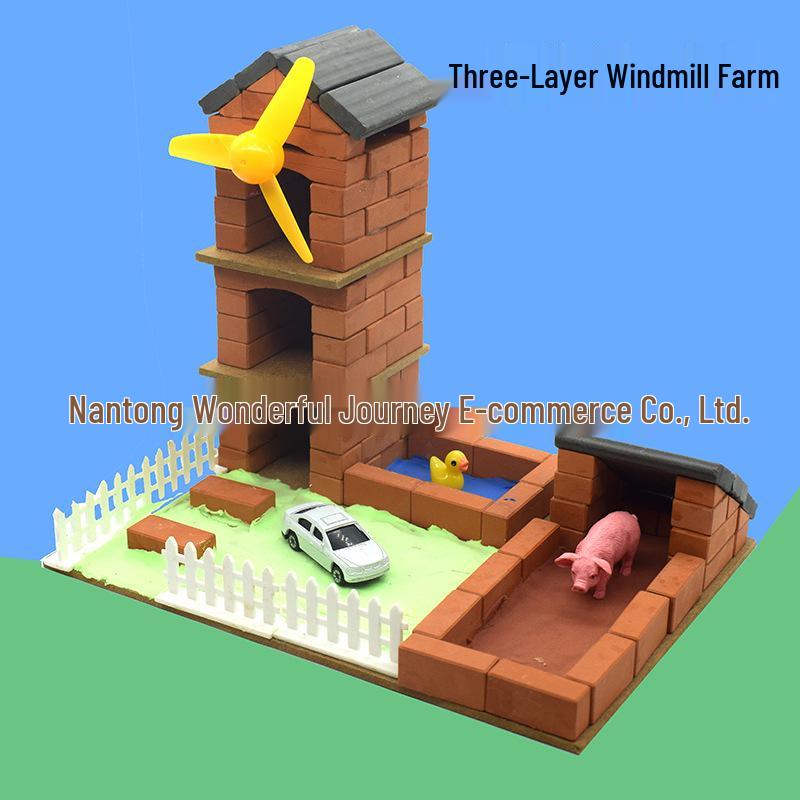 Little Bricklayer DIY Cement House Building Blocks - Educational Toy for Children