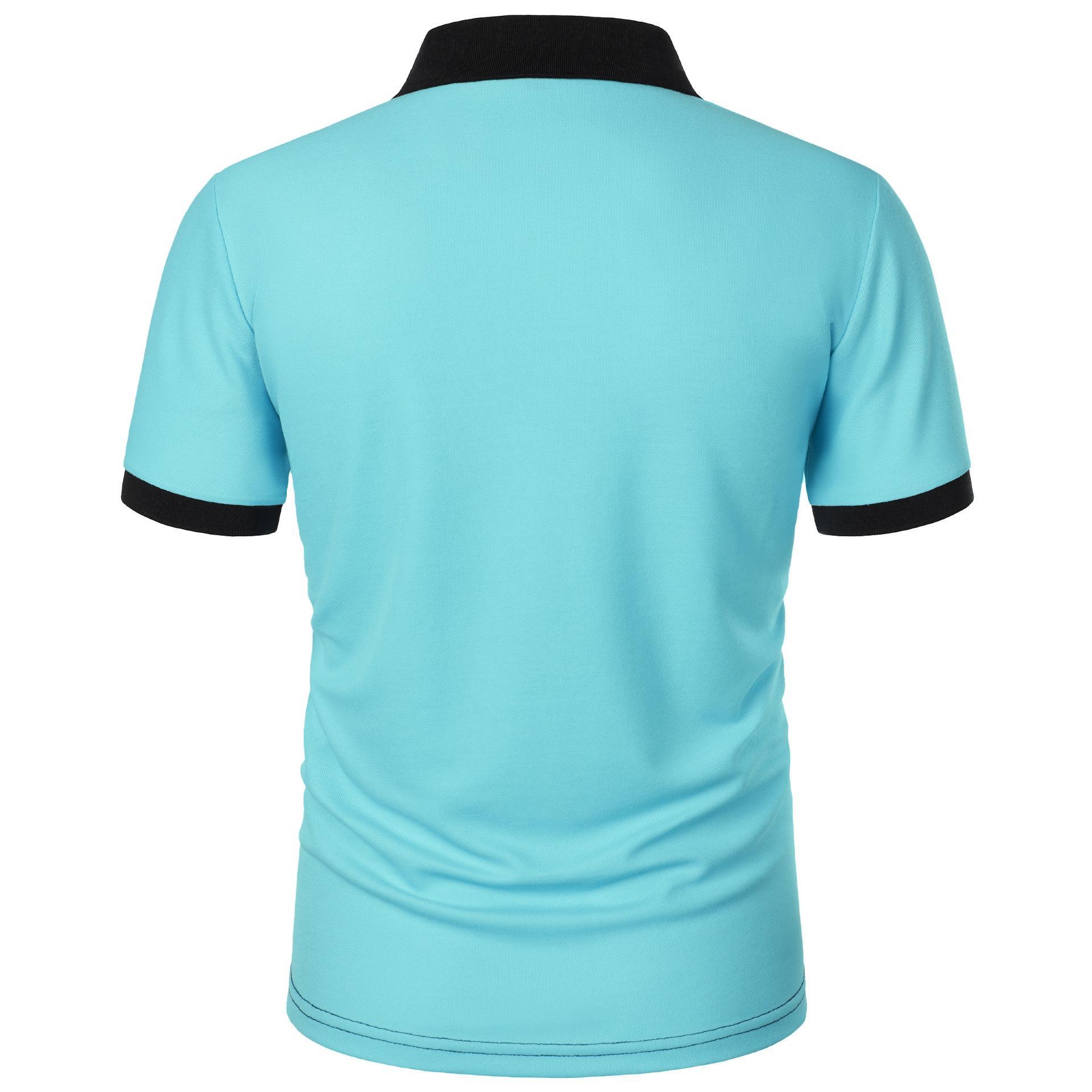 Летняя мужская рубашка поло с полосатым принтом — фото 7