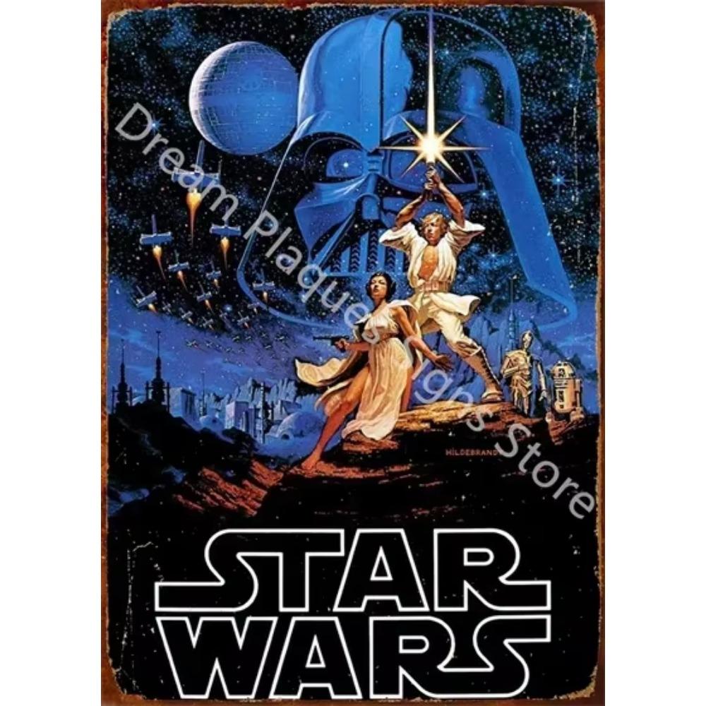 Movie Vintage Metal Sign Retro Cinema Wall Art Poster for Home Room Decor Aesthetic Wall Decoration Plaque Gift for Movie Lovers