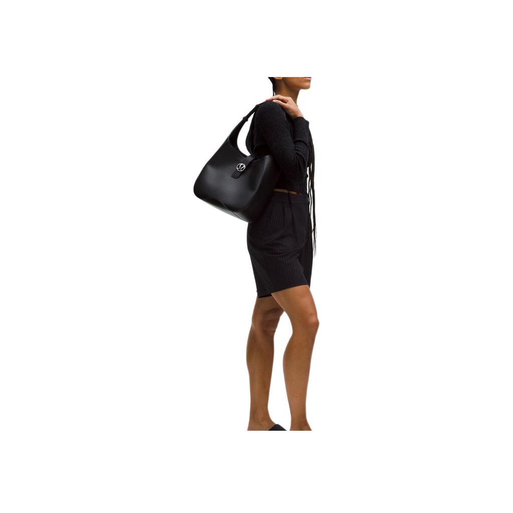 Lululemon 8L Adjustable Shoulder Strap Polyester Single Shoulder Bag Women bags Black Gold LW9FX8S-33851