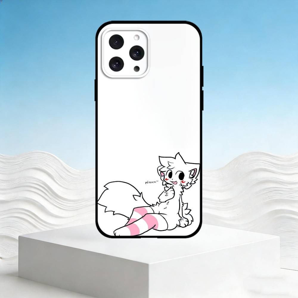

C-Cute cat man Phone Case For iPhone 17,16,15,14,13,12,11 Plus,Pro Max,SE4Soft Silicone Black Cover iPhone16e