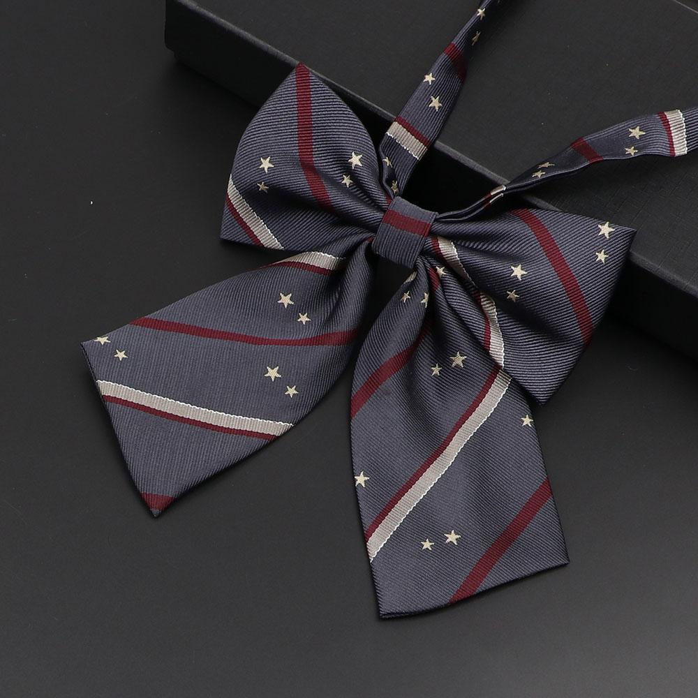 

New Arrival Girl/Boy Summer School Formal Uniform Tie Set Colorful Stripe Plaid British Ties For Student Children Bowtie Necktie