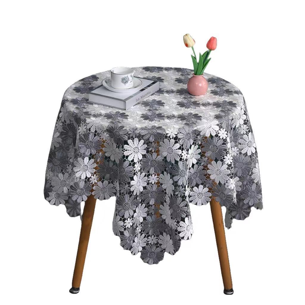 

Вышитая скатерть с полым многоразмерным пылезащитным и противоскользящим высококлассным скатертью-дорожкой, скандинавская полая скатерть 60x60cm