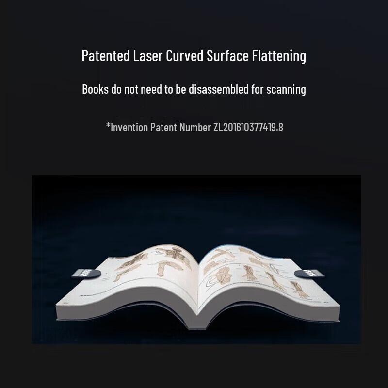 CZUR ET18 Smart Book & Document Scanner with Laser Curve Flattening