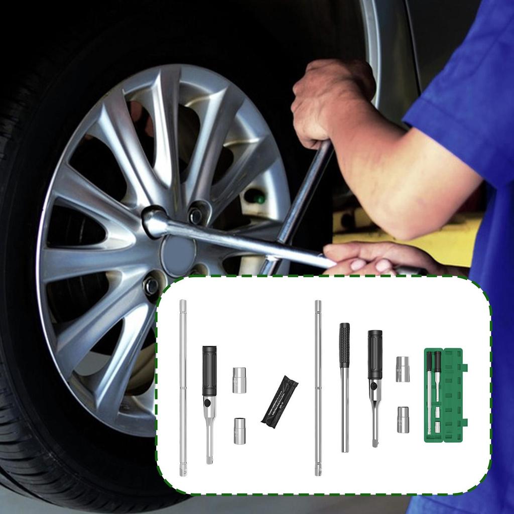 Lug Wrench, Portable Lug Nut Removal Tool, Wheel Nut Wrench Set, Motorcycle Tire Wrench for Automobile Car