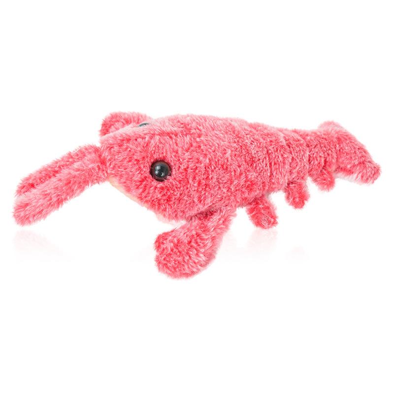 Werbegeschenk OpenClaw Haustierspielzeug Schwerkraftbetriebene hüpfende Garnele Elektrisch betriebener Simulationshummer Plüsch USB-wiederaufladbar