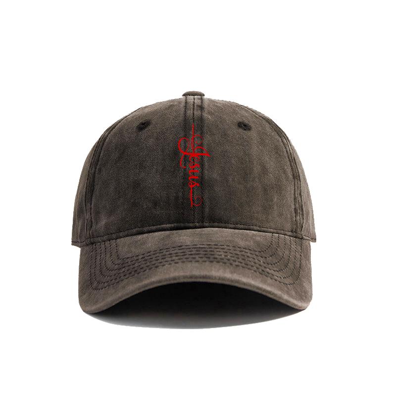 Jesus Cross Baseball Cap Summer Jesus Christ On The Cross God Distressed Dad Hats Men Outdoor Adjustable Cotton Caps MZ004