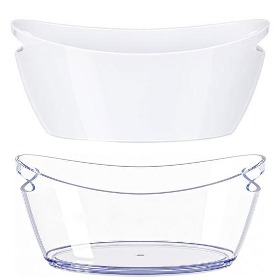 5.5L Ice Wine Barrel for Parties Transparent Champagne Beverage Bucket with Scoop Easy to Clean Drinks Buckets