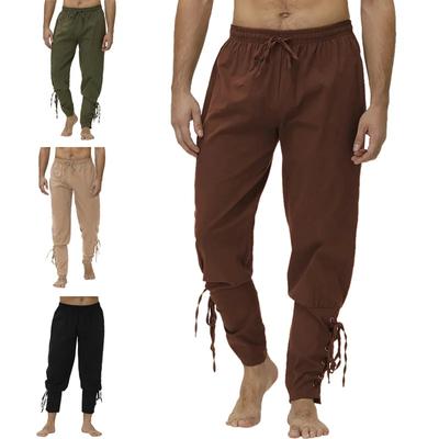 Pantalon Costume Viking pour hommes, pantalon médiéval Renaissance, short à cordon, Costume d'halloween, Cosplay pour adultes
