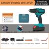 Lithium Battery Charging Drill Set Electric Drill Portable and Multifunctional Electric Screwdriver High Power Brush