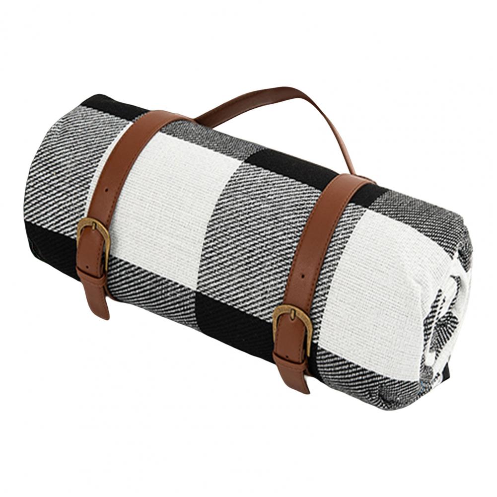 Camping Blanket Machine Washable Outdoor Activity Blanket Moisture-proof Foldable Large Area Plaid Picnic Mat Outdoor Activity Supplies