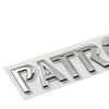AAWK1 1 Piece Car Trunk ABS Letters Logo Badges Logos Compatible Compatible for Nissan Patrol Y61 Y62 Y63 Stickers Waterpoof Automovies Accessories