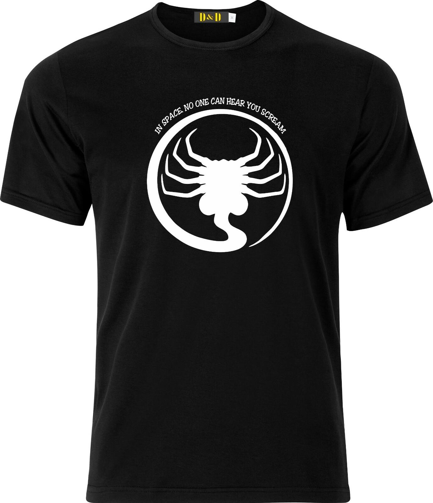 In Space no one can here you Scream Alien cotton T Shirt Mens Womens Tees Top 3XL