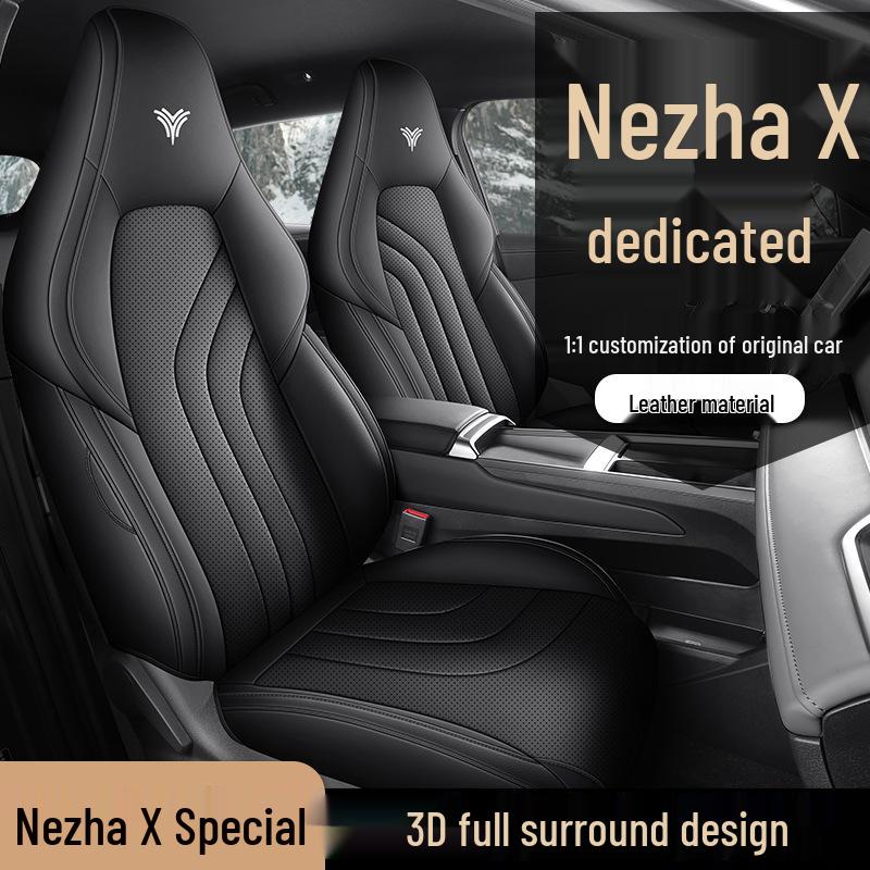 Neta X Full Leather Car Seat Cushion Cover - All-Season, Universal Fit
