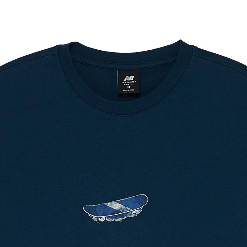 New Balance ANB SS22 T Shirt Men's Blue (Unisex) T-Shirts AMT22376 BGV