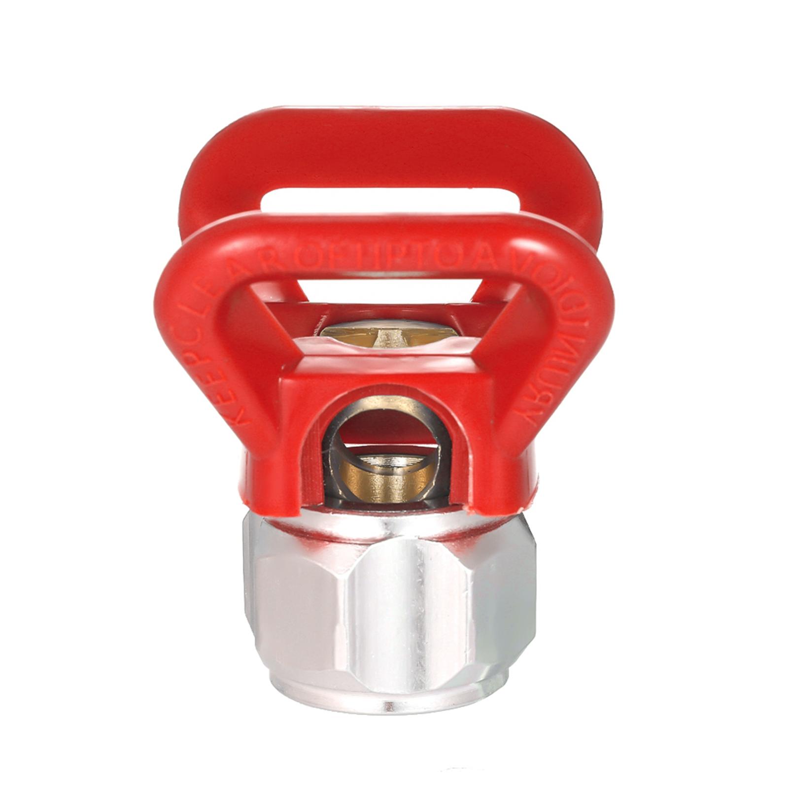 

Spray Paint Accessory Universal Tool Airless Paint Spray Gun Flat Tip Nozzle Guard Seat красный
