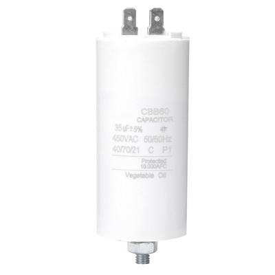 CBB60 450V 35uf Motor Start Run Capacitor with Screw Nut for Washing Machine