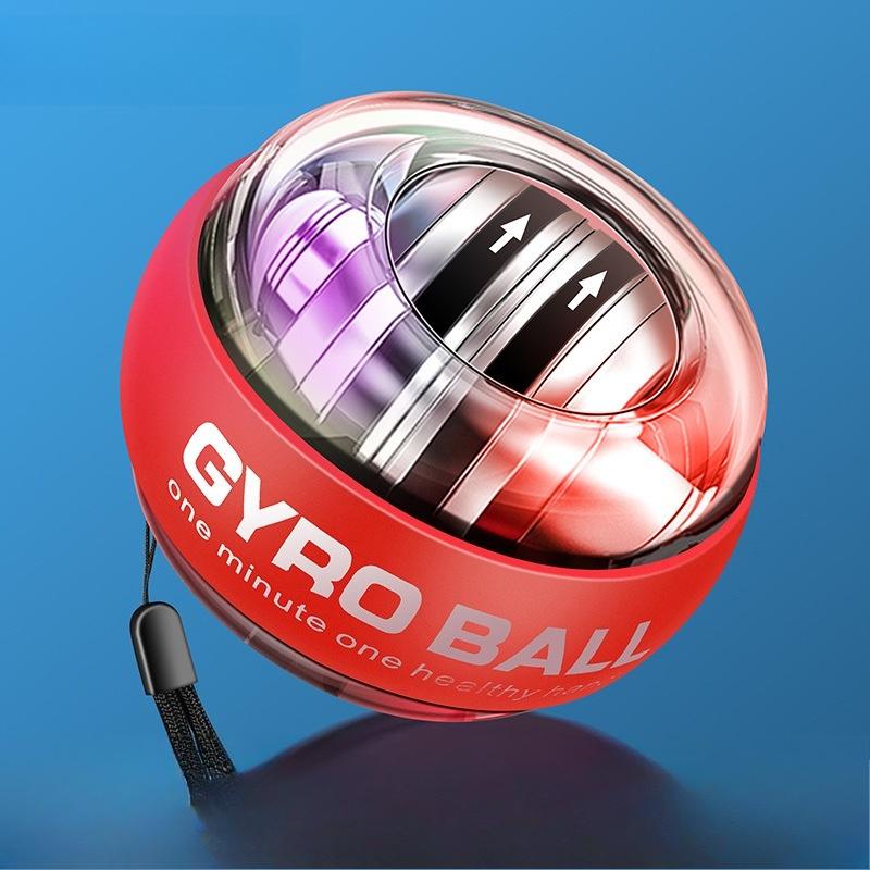 

Гироскопический кистевой тренажер с автозапуском - Усилитель кисти и предплечья для тренировки хвата, тренажер для мышц пальцев со светодиодным дисплеем красный