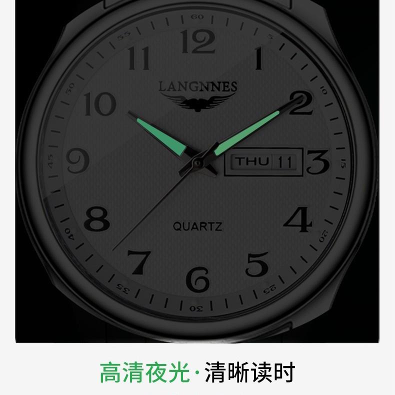Men'S Watches, Non-Mechanical Watches, Fashion Watches, High-End Fully Automatic Dual-Calendar Week Quartz Watches