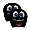 Skull Car Headrest Covers Spooky Print Auto Seat Head Rest