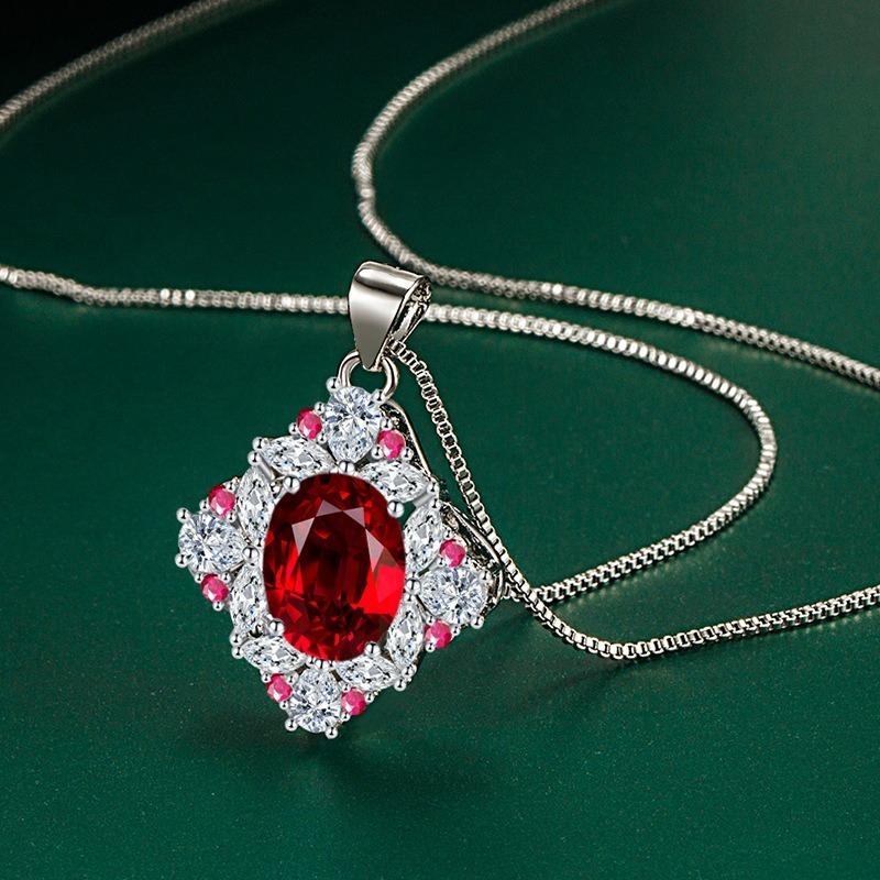 Sace Gems Collier pendentif classique de luxe en Zircon pour femmes, bijoux, cadeau de fête de promesse de mariage