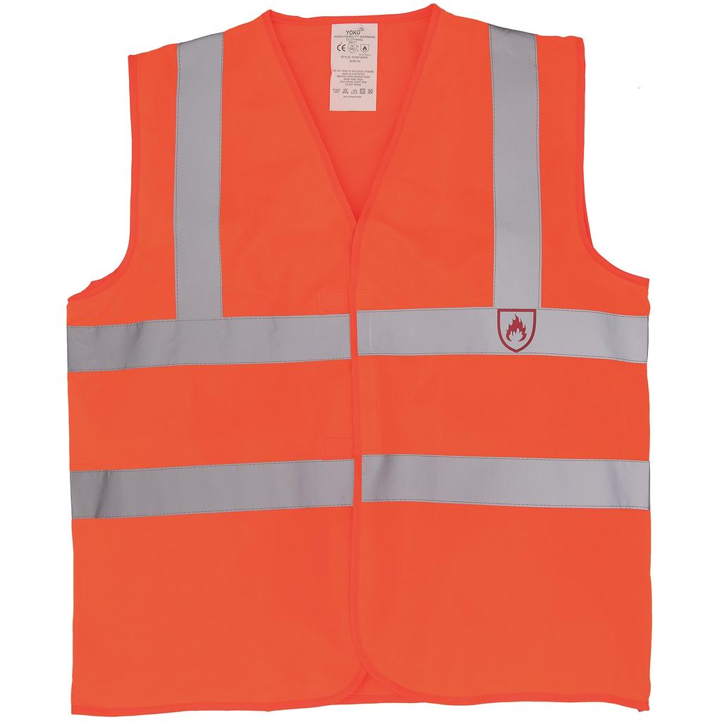 Yoko Flammhemmende Hi-Vis Ärmellose Weste