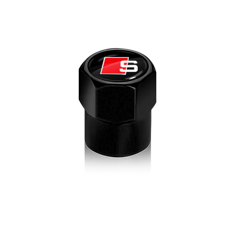 4Pcs Car Wheel Tires Bolt-in Valve Caps Badge Car Accessories For Audi S5 S6 S7 S4 S8 TT TTS A4 B8 A3 B6 A6 C7 C6 B7 Q5 Q7 C5 A5 B5 A7 A1 B9 Q3 A8L Q8
