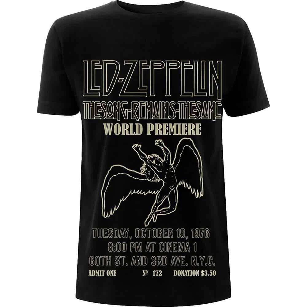 Led Zeppelin TSRTS World Premiere T-Shirt Black L S