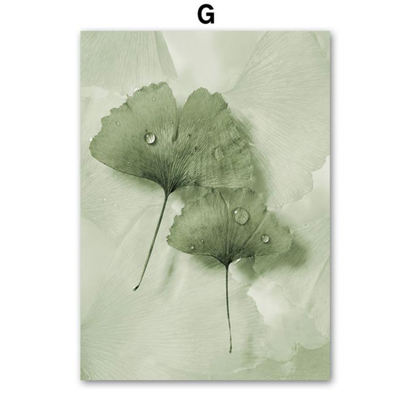 Green Girl Leaves Flower Abstract Landscape Wall Art Canvas Painting Oil Posters And Prints Wall Pictures For Living Room Decor