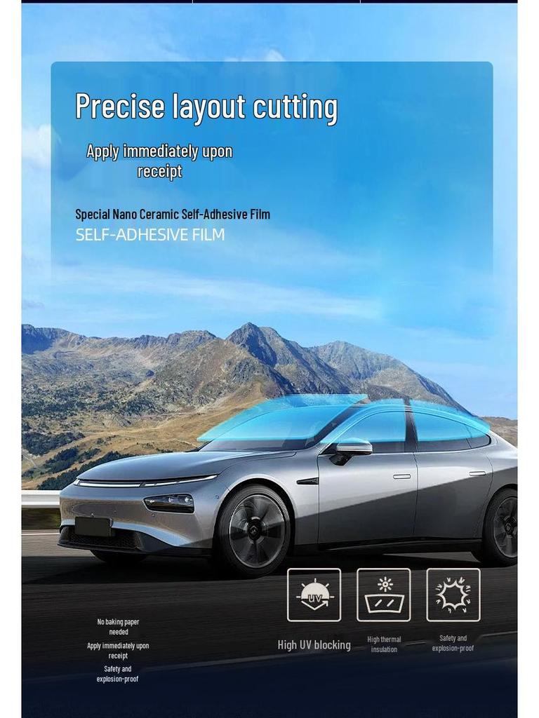 Compatible with Avatr 11/12/06/07: Car Window Heat Insulation & Explosion-Proof Sun Film.