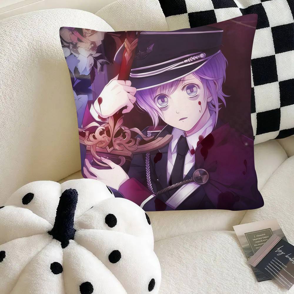 Sakamaki Kanato Otome Game DIABOLIK LOVERS Pillow Case Square Pillow Bedroom Sofa Leisure Comfort Cushion Car Home Decoration
