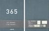 365-dagars enkel dagbok, ingen datumvisning, anteckningsbok utan datum (Blå grå)