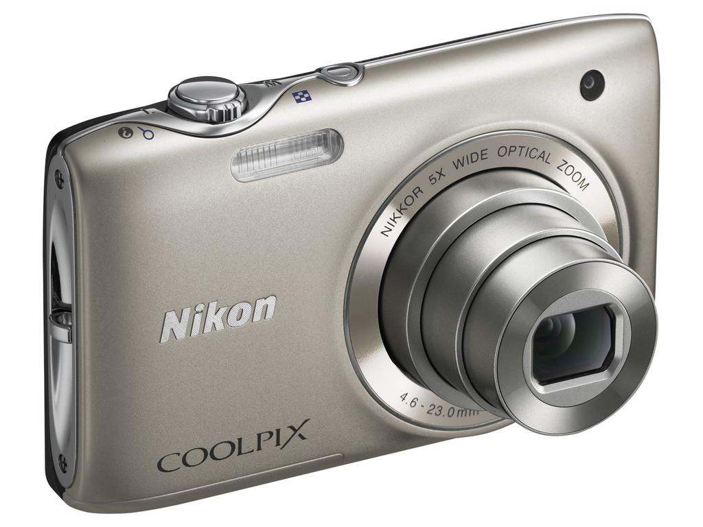 Nikon COOLPIX S3100 Digital Camera, Champagne Silver - 14.0MP, 5x Optical Zoom, 26mm Wide-Angle, Vibration Reduction, 2.7" LCD