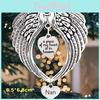Delightful Angel Wing Christmas Pendant With Customizable Family Member Tags