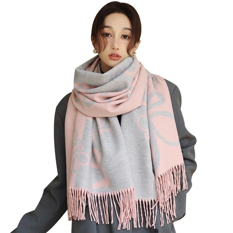 Luos Vielseitiger High-End Damen-Winterschal mit Geschenkbox - Langer, Warmer und Verdickter Schal.