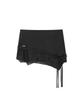 MISEKI SEOUL Diagonal Sheer String Mini Skirt Black