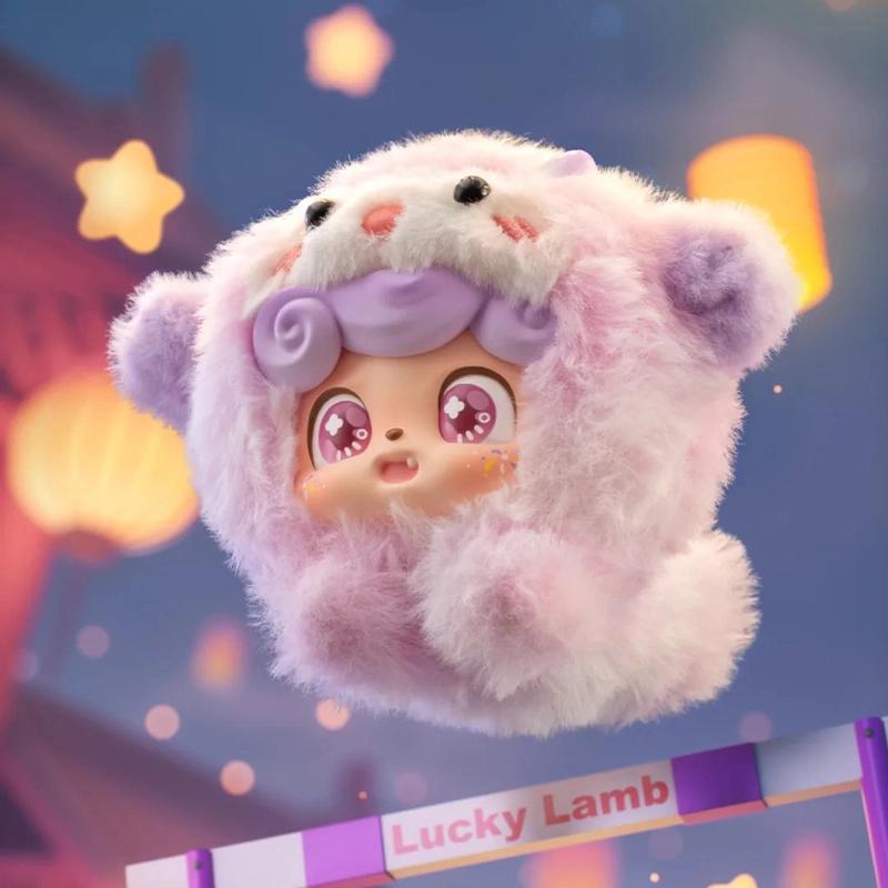 סדרת מזל טוב Q.Kid מקורית קופסה עיוורת צעצועים תליון תיק ויניל קישוטים דמויות בובה Q.Kid קופסת מסתורין מחזיק מפתחות מתנה