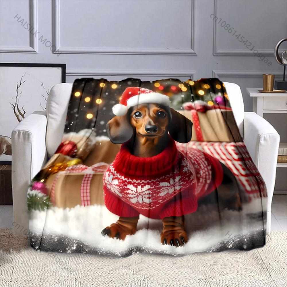 White Snowflake Pattern On Red Pattern Blanket Flannel Material Soft Warm for All Seasons, Home Outdoor Camping Picnics RV