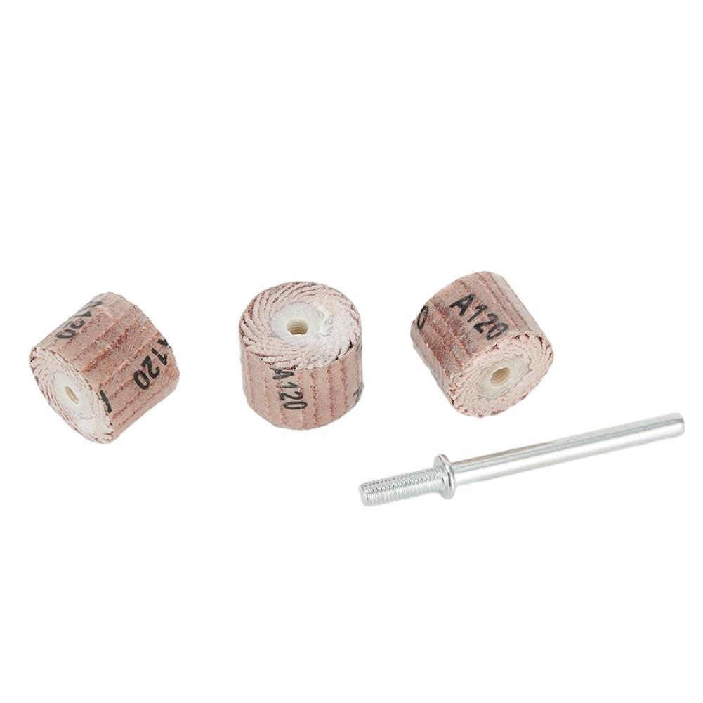 10Pcs 12mm Flap Wheel Sandpaper Sanding Disc Grinding 80600 Grit