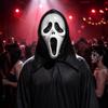 Soft Plastic Horror Masque Halloween Ghost Full Face Masque, Screaming with Realistic Fanged Skull Prop Hood, Scary Costume Accessory for Cosplay
