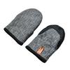 Mini Oven Gloves Heat-Resistant Kitchen Mitts with Neoprene Palm Faux Leather Loop Anti-Scalding Pot Rack Oven Mitts Cooking Baking Gloves