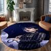 1pc Addams Family Wednesday3 Print Round Carpet Chair Round Carpet Suitable for Bedroom Living Room Home Decorative Carpet