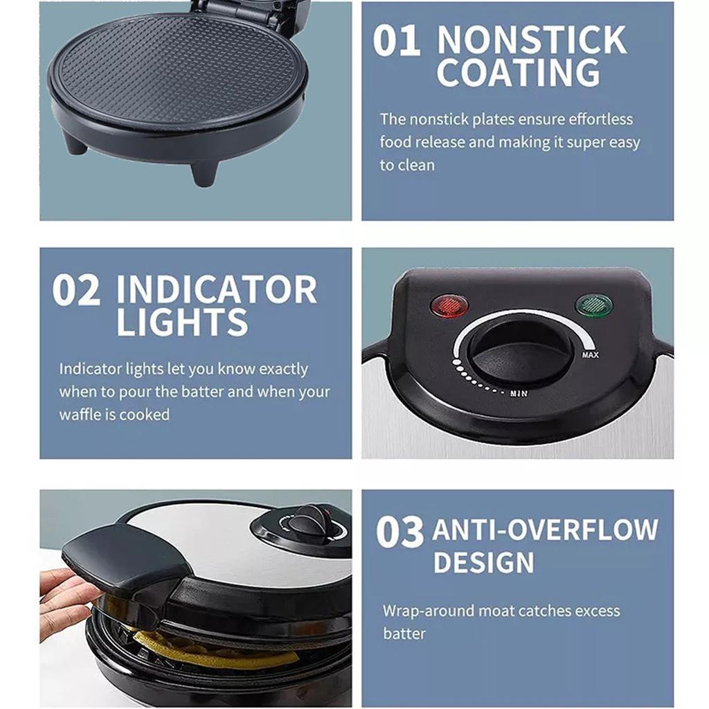 Electric Crispy Egg Roll Maker Omelet Sandwich Iron Crepe Baking Pan Waffle Pancake Oven DIY Ice Cream Cone Machine 220V