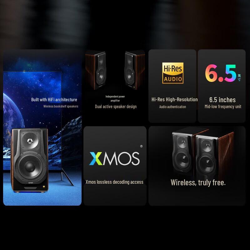 Edifier HIFI Active Bluetooth Bookshelf Speakers