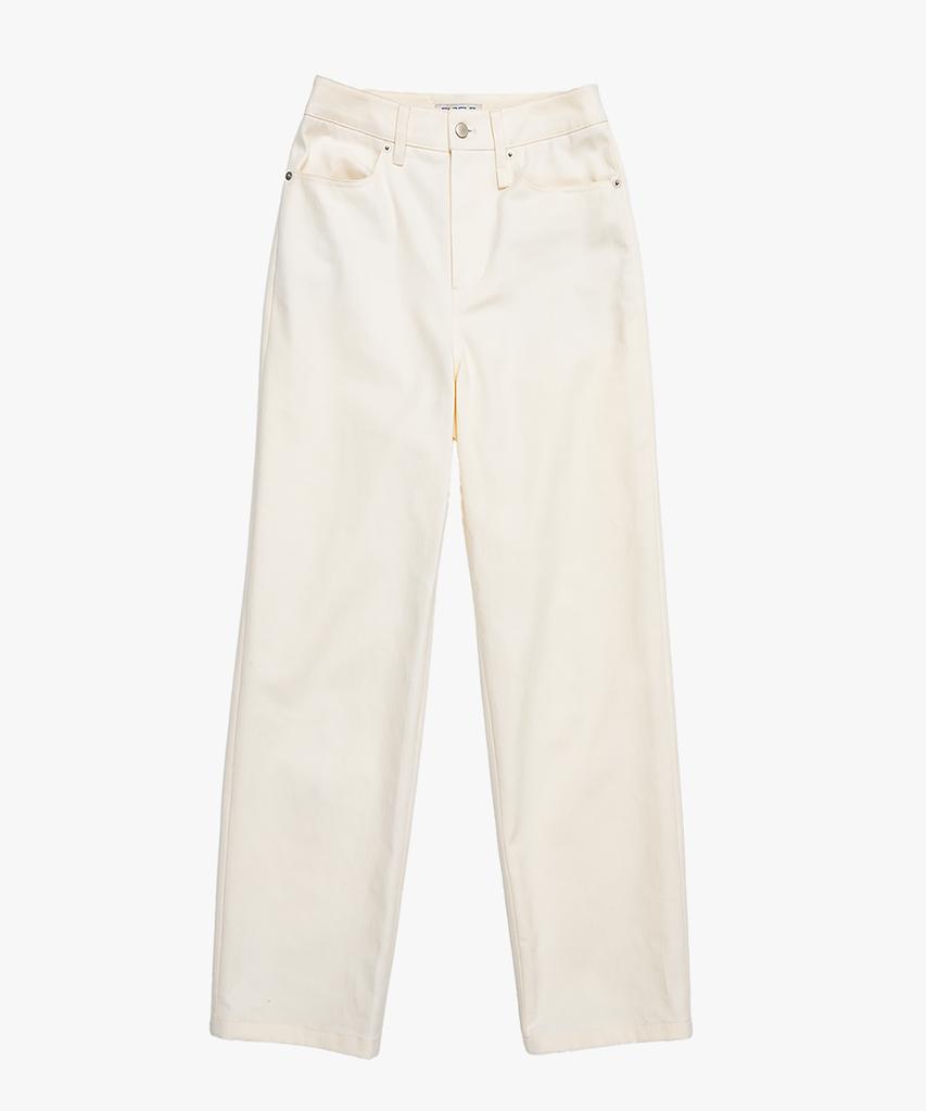 Pabeo Stripe Straight Pants (Cream)