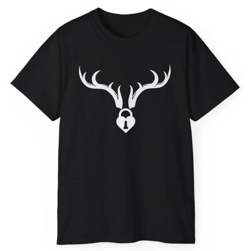 Antler Lock Tshirt Loose and Comfortable Tshirt for Men in Spring and Summer Suitable for Running Fitness and Exercise Wear 4XL