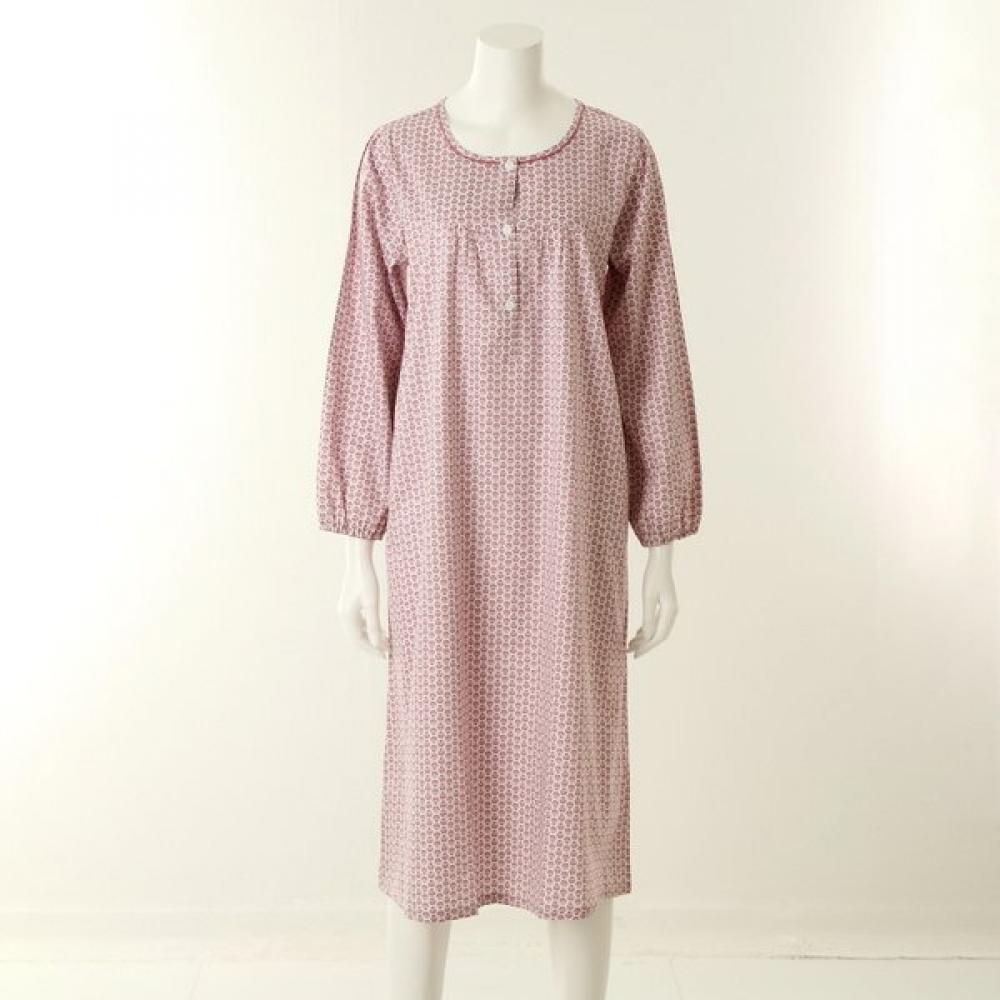 Venus Cotton 80s Owl Print Women Dress Vgn4512 jean pink/85